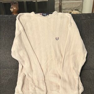 Chaps Men's Beige Crewneck Sweater
